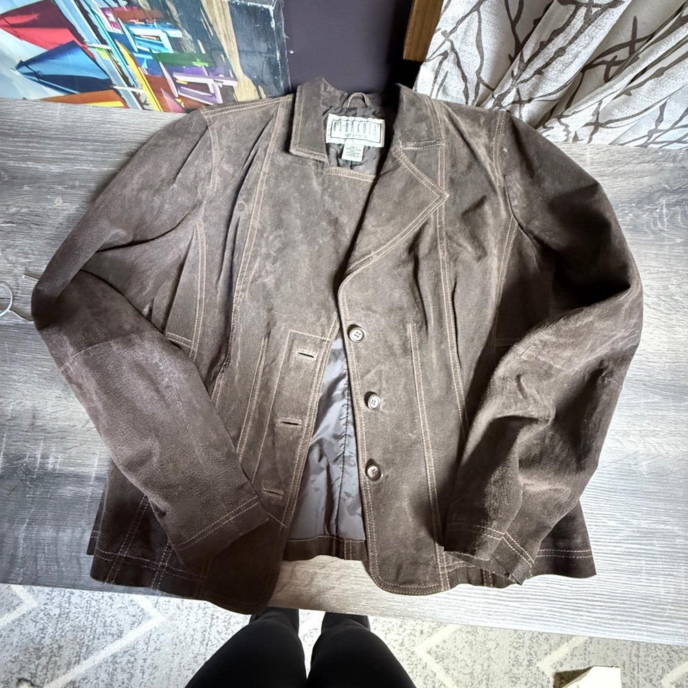 BB Dakota Dark Brown 100% Leather NEW Jacket - Large